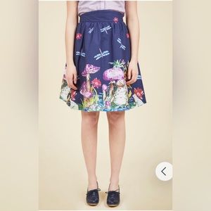 Modcloth style study A-line skirt in Pond size XS